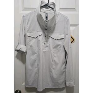 Mountain Hardwear Citypass Popover Long Sleeve Shirt Funnel Neck Collared Small